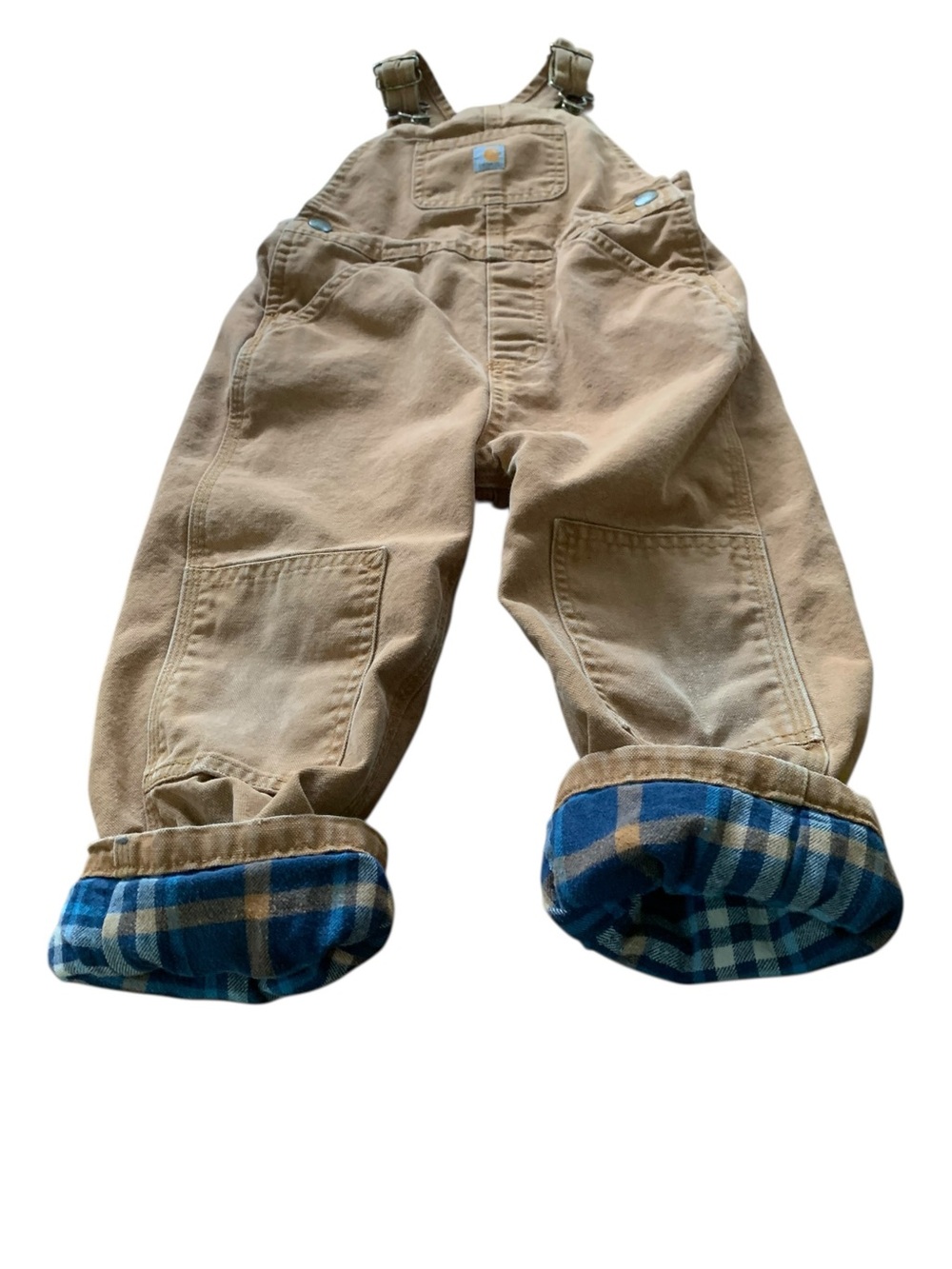 Vintage Carhartt Duck Double Knee Lined Bib Overalls – Toddler Size 3T - Picture 3 of 9